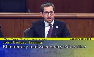 Jeff Leb, Director of OU Advocacy-Teach NYS, testifies before the NY Joint Committee on the Executive Budget on behalf of Jewish day schools. 